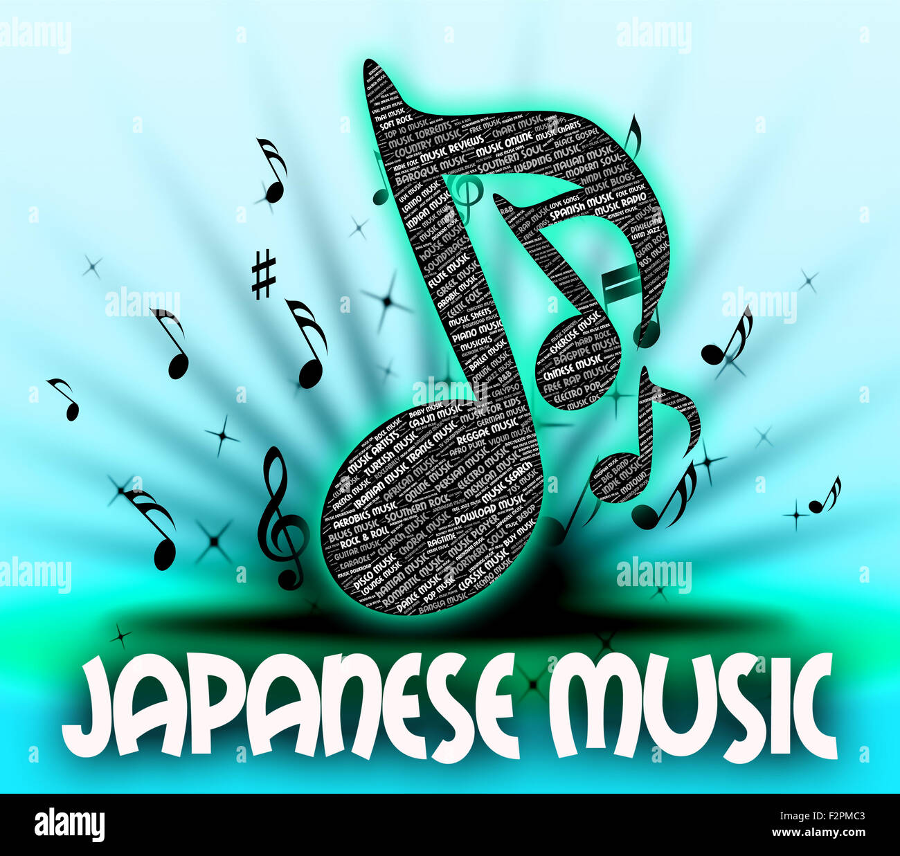 Japanese Music Showing Sound Tracks And Songs Stock Photo Alamy