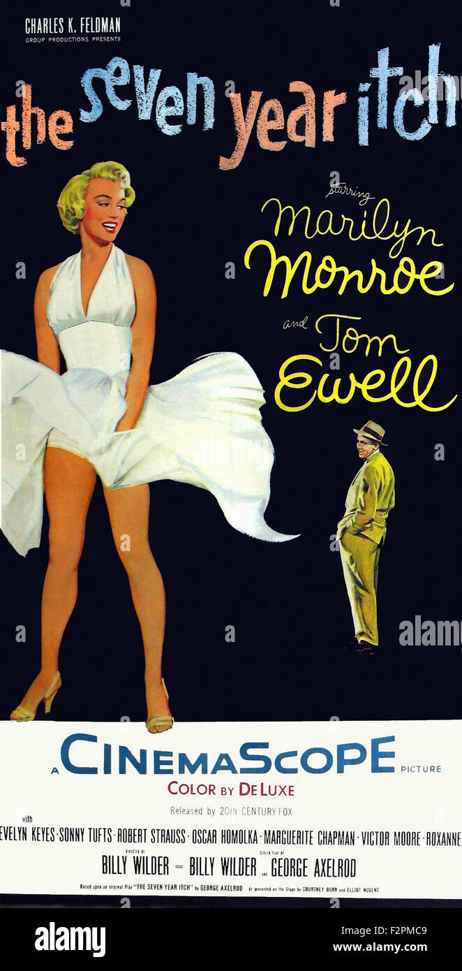 Cinema movie design graphics hollywood classic seven year itch hires