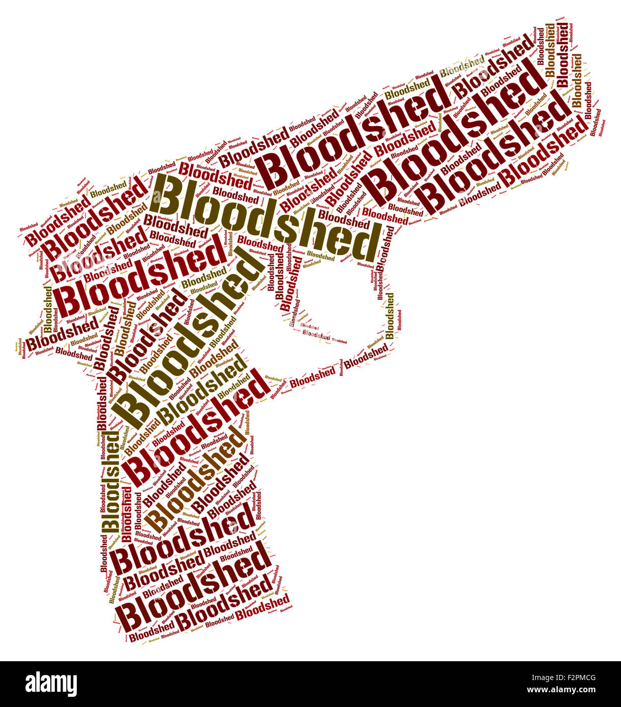 Bloodshed Word Indicating Slaying Wordcloud And Bloodshedding Stock