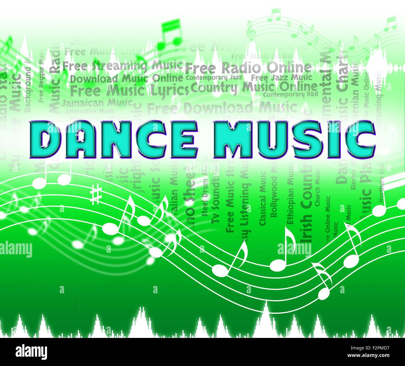 Dance Music Meaning Sound Track And Songs Stock Photo Alamy