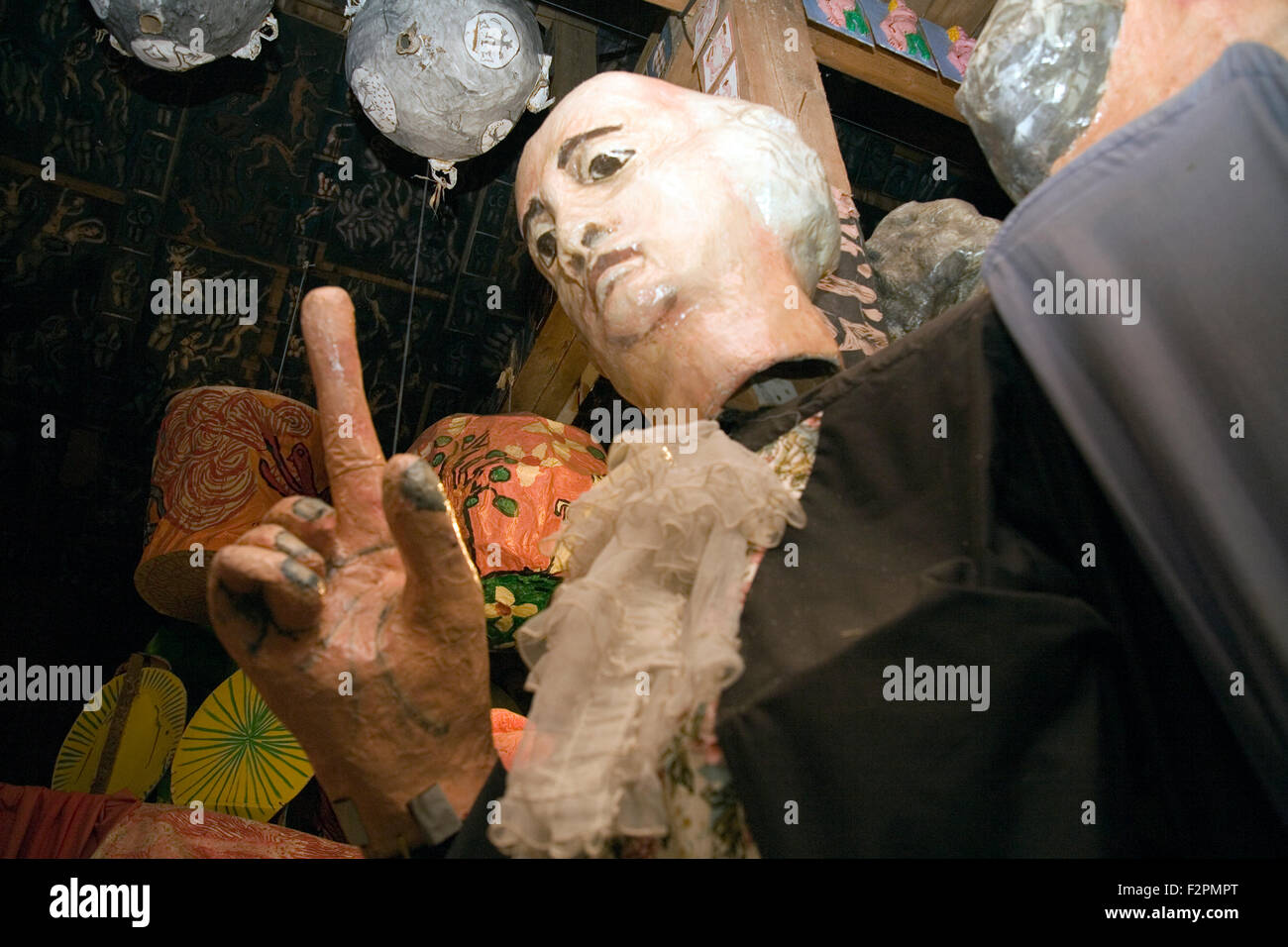 A puppet at the Bread and Puppet Museum, near Glover, Vermont, USA Stock Photo