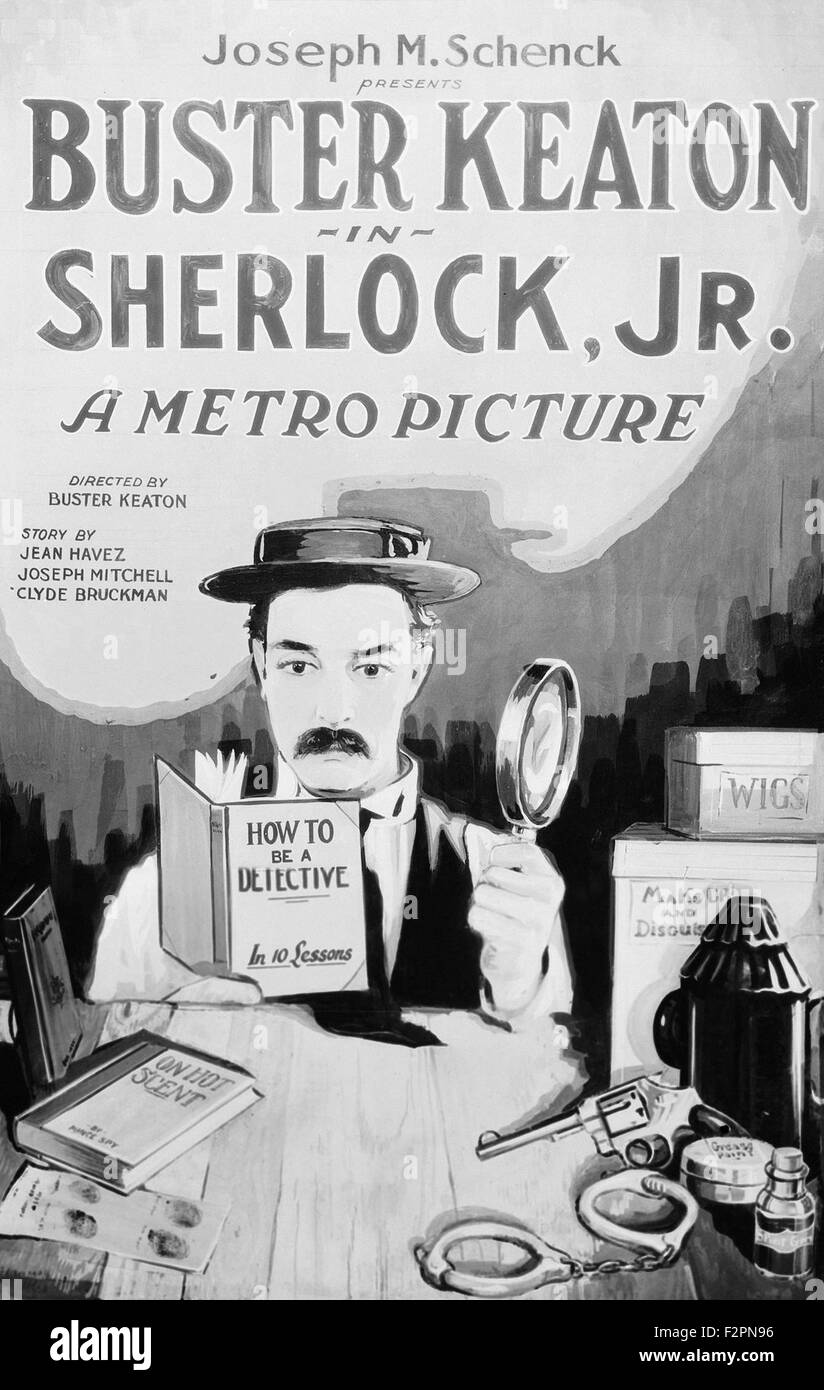 Sherlock Jr. - Movie Poster Stock Photo