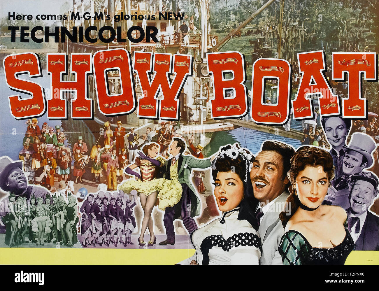 Show Boat (1951) Movie Poster Stock Photo Alamy
