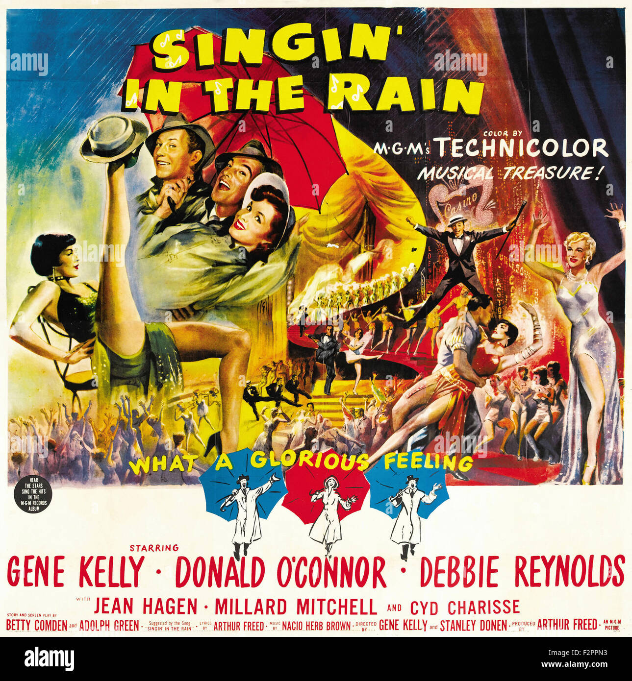 Singin' in the Rain Movie Poster Stock Photo Alamy