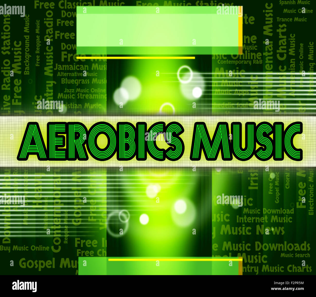 Aerobics Music Meaning Dance Workout And Musical Stock Photo Alamy