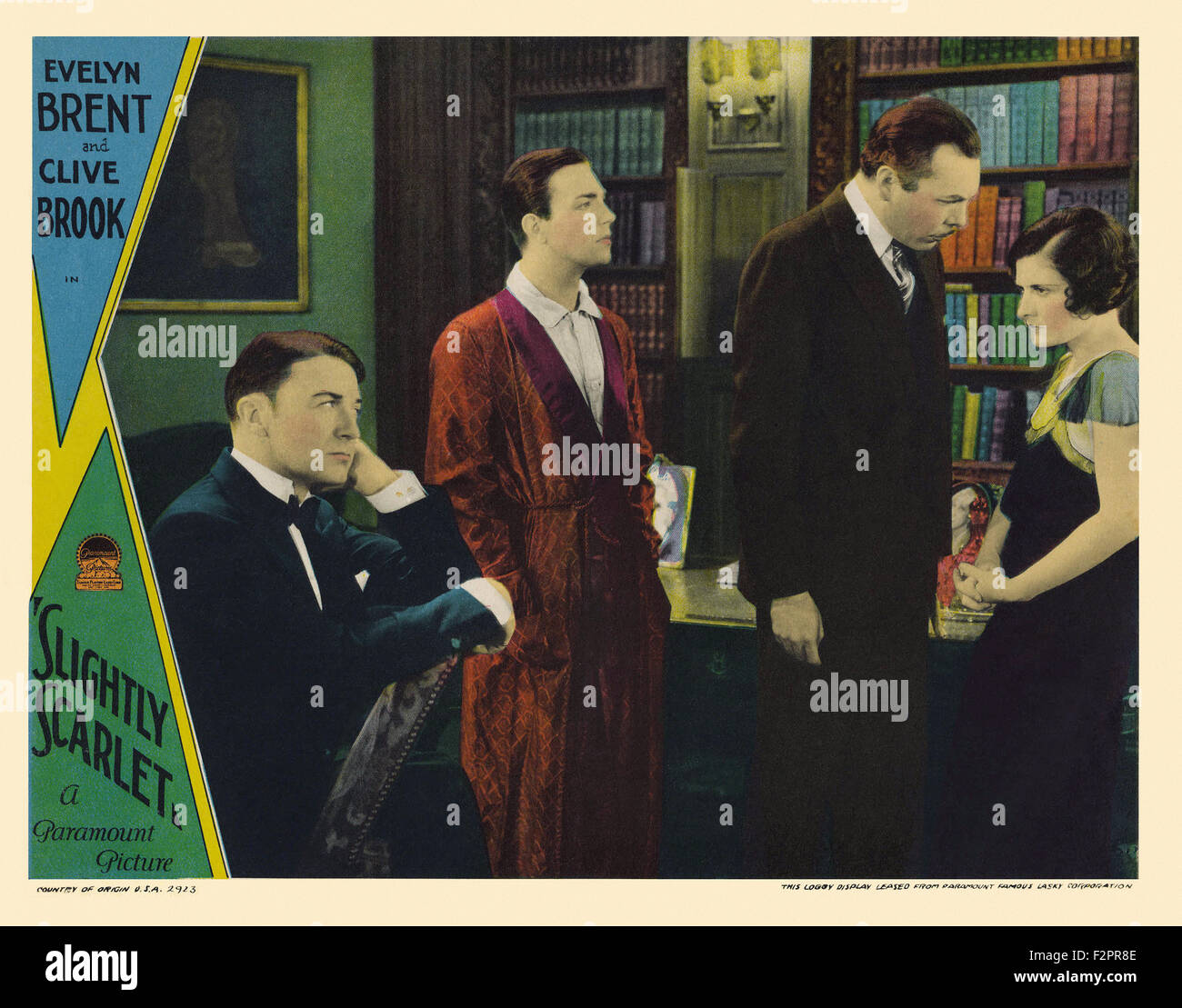 Slightly Scarlet (1930) - Movie Poster Stock Photo - Alamy