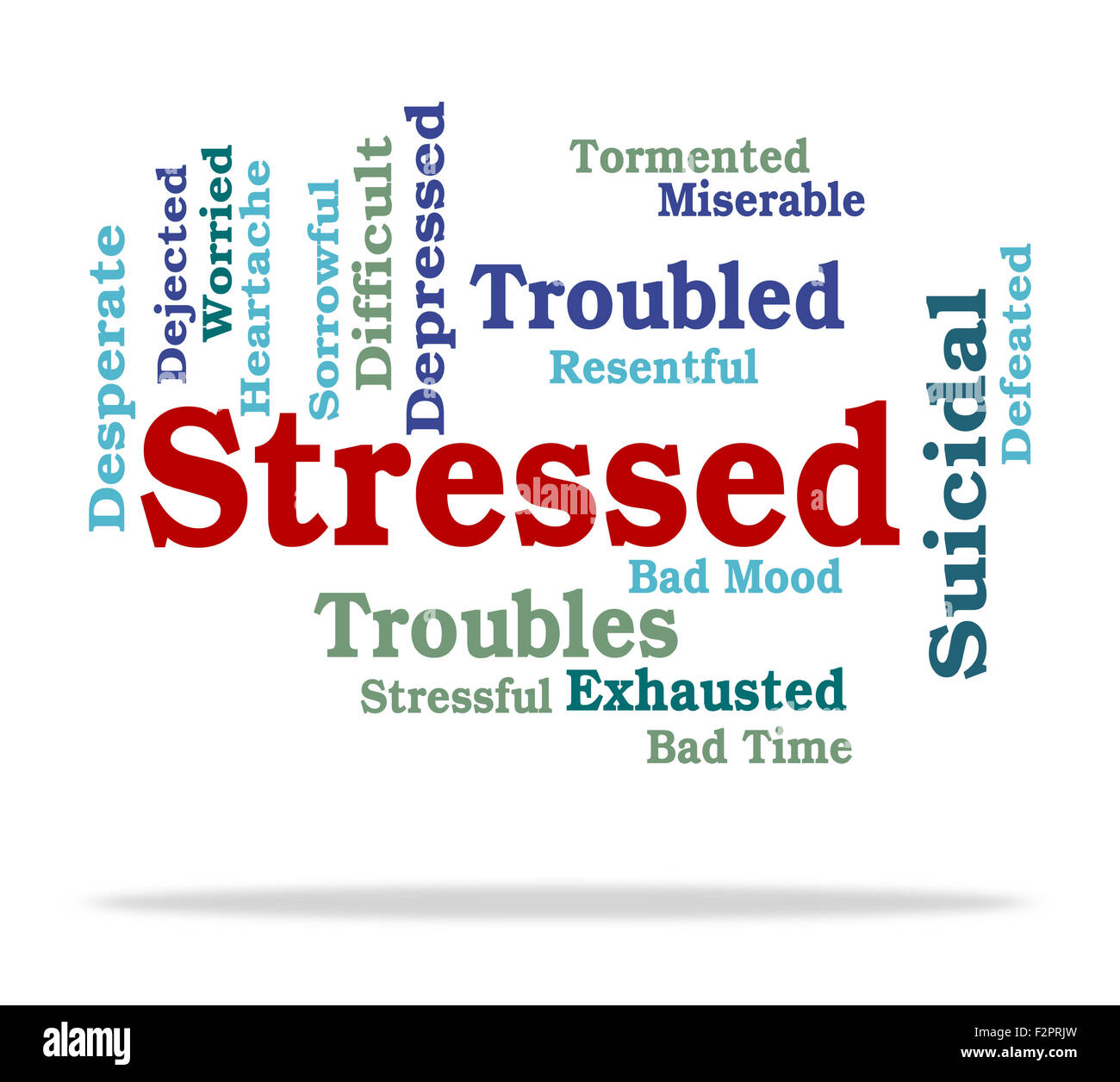 Stressful Word Meaning Pressures Overload Tension Stock