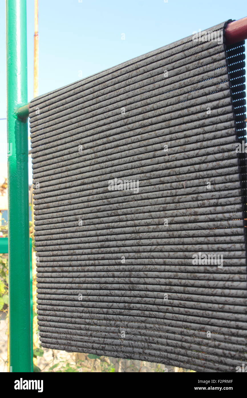 closeup outdoor drying floor mat Stock Photo Alamy