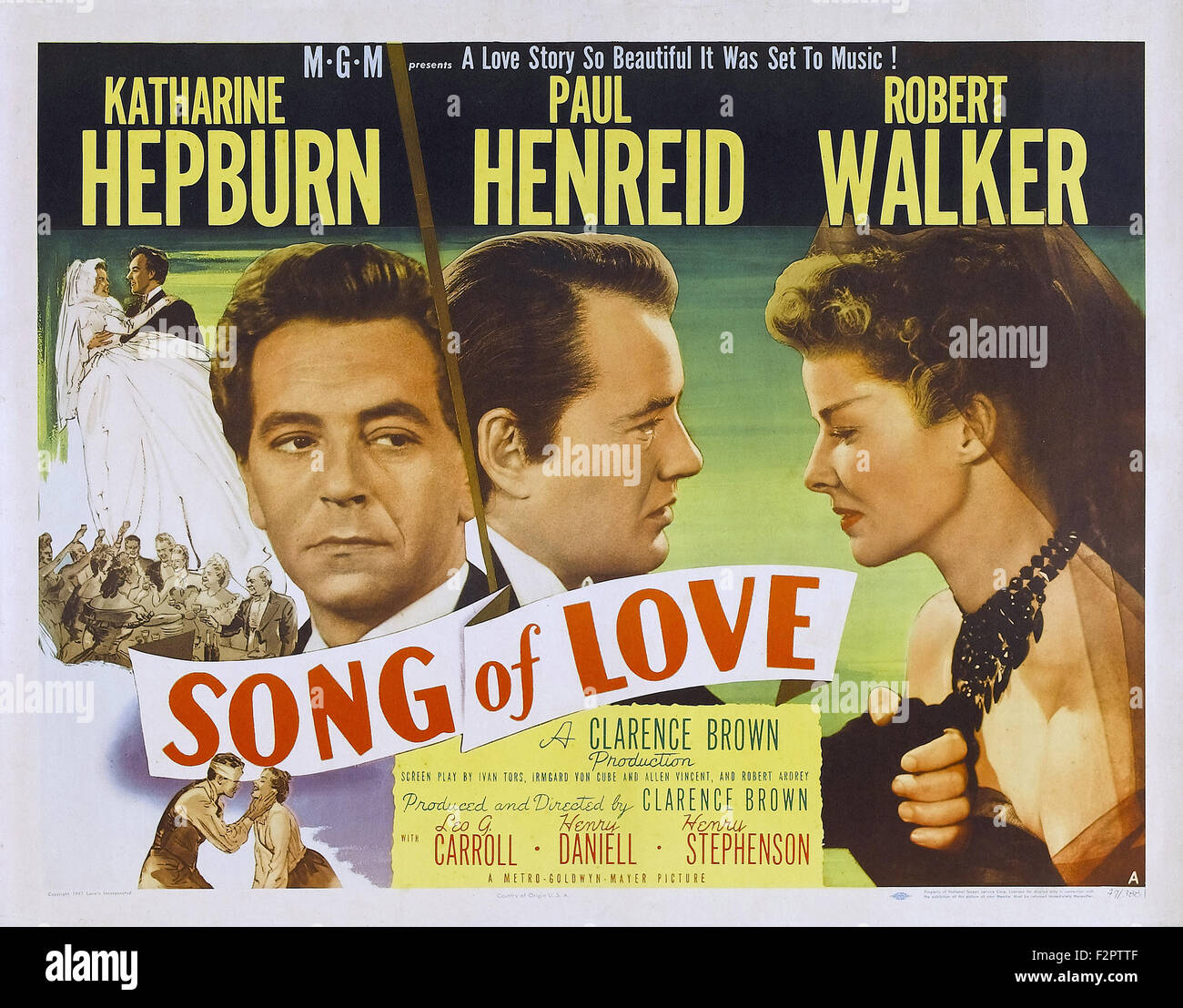 Song of Love Movie Poster Stock Photo Alamy