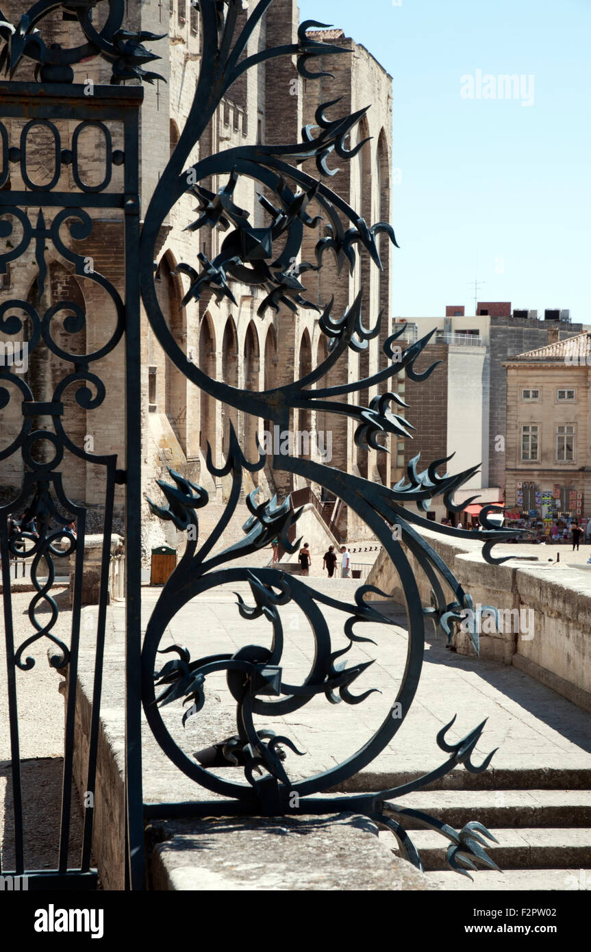 Palais des Papes, Papacy from 1309-1423 Avignon Departement Vaucluse Provence France Europe Stock Photo