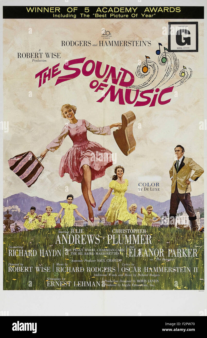 Sound of Music, The - Movie Poster Stock Photo