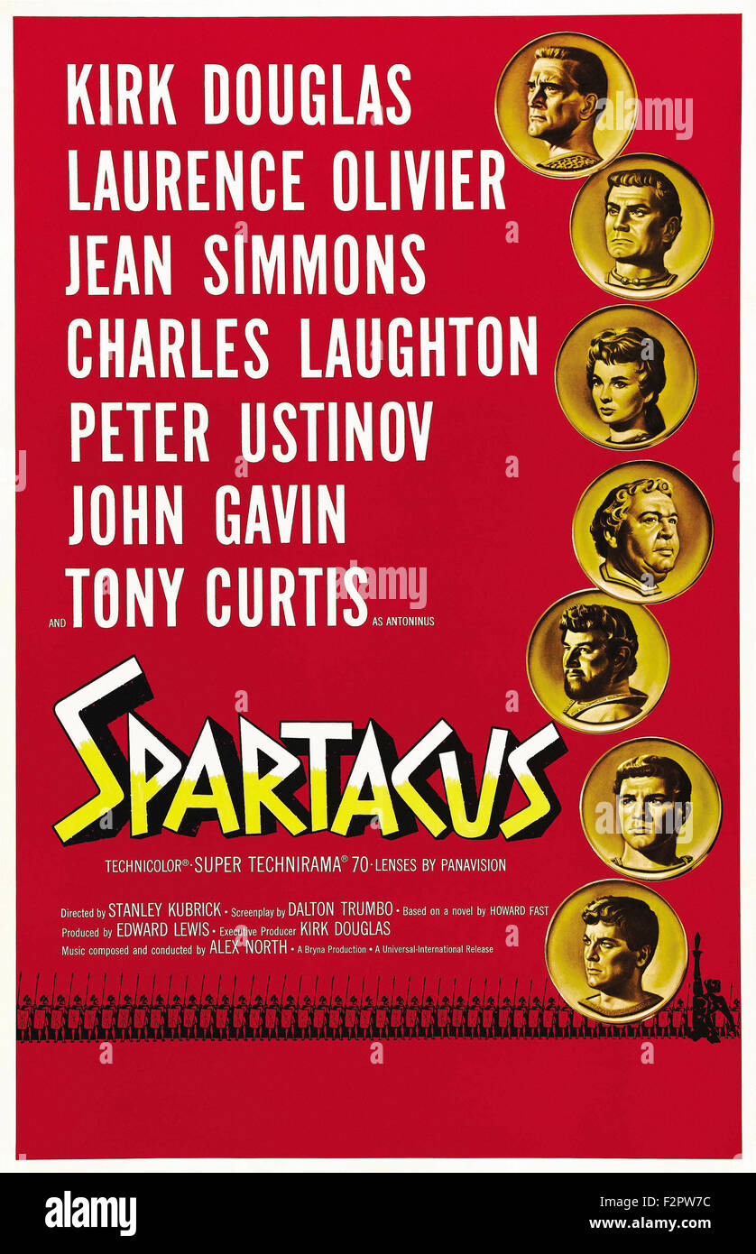 Spartacus - Movie Poster Stock Photo