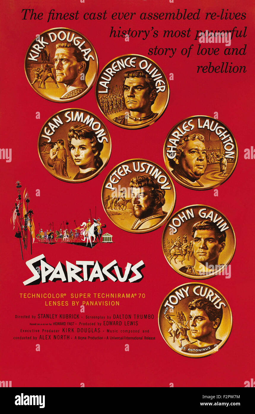 Spartacus - Movie Poster Stock Photo