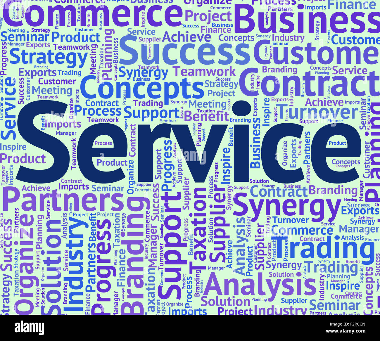 Service Word Indicating Help Desk And Wordclouds Stock Photo