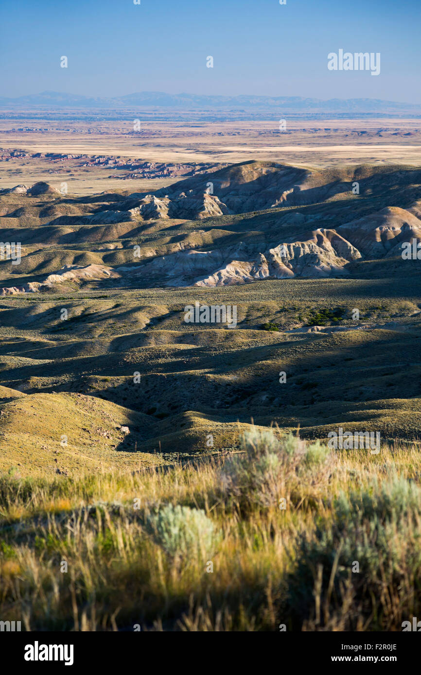 Sand Draw, Wyoming - The southern edge of the Wind River Basin. Stock Photo