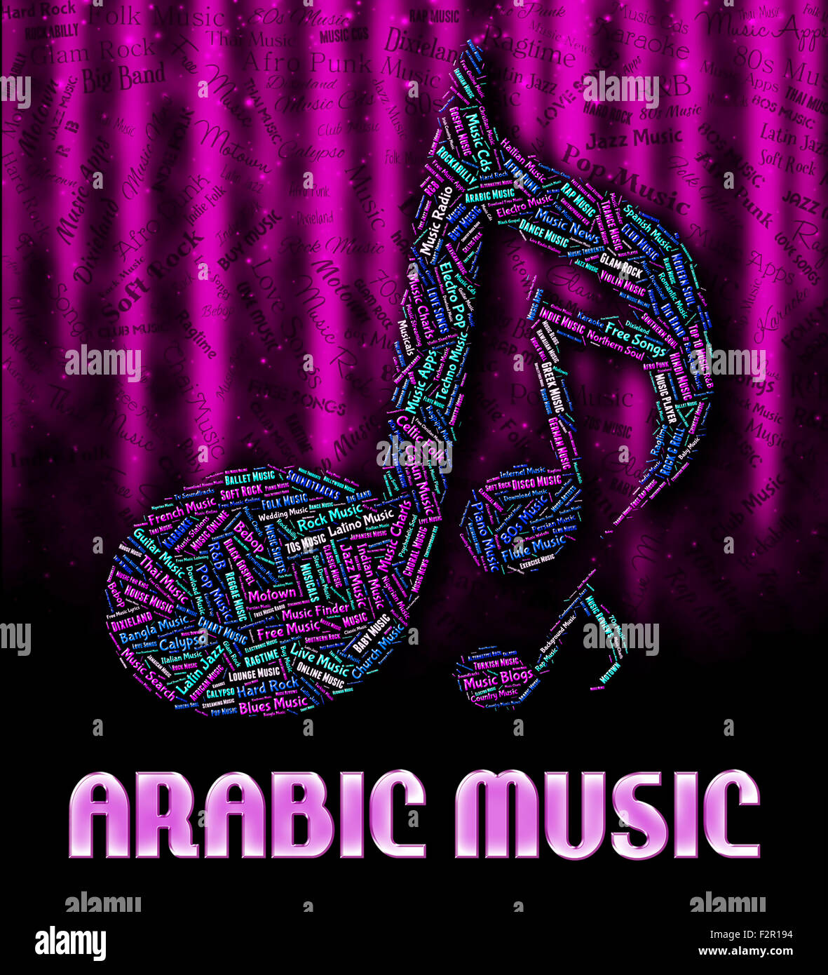 Arabic Music Representing Sound Tracks And Harmony Stock Photo Alamy