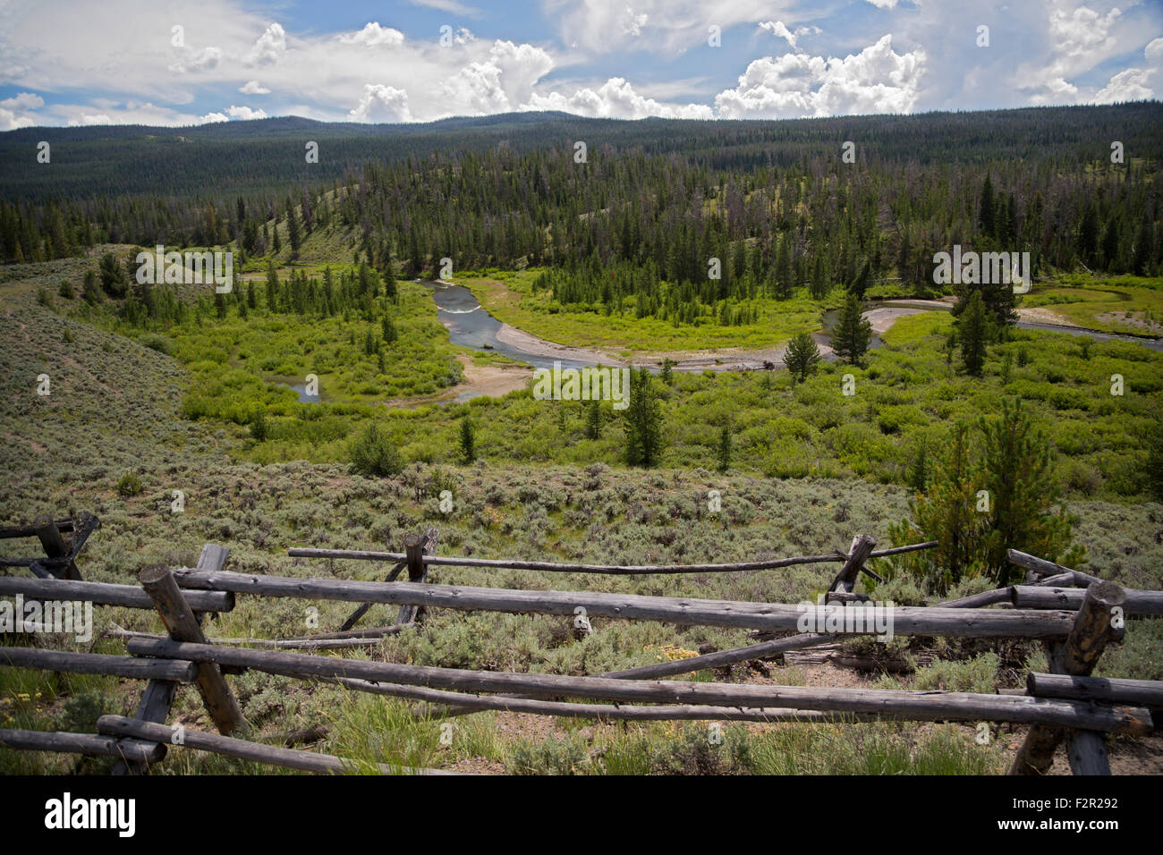 Dubois, Wyoming - The Wind River. Stock Photo