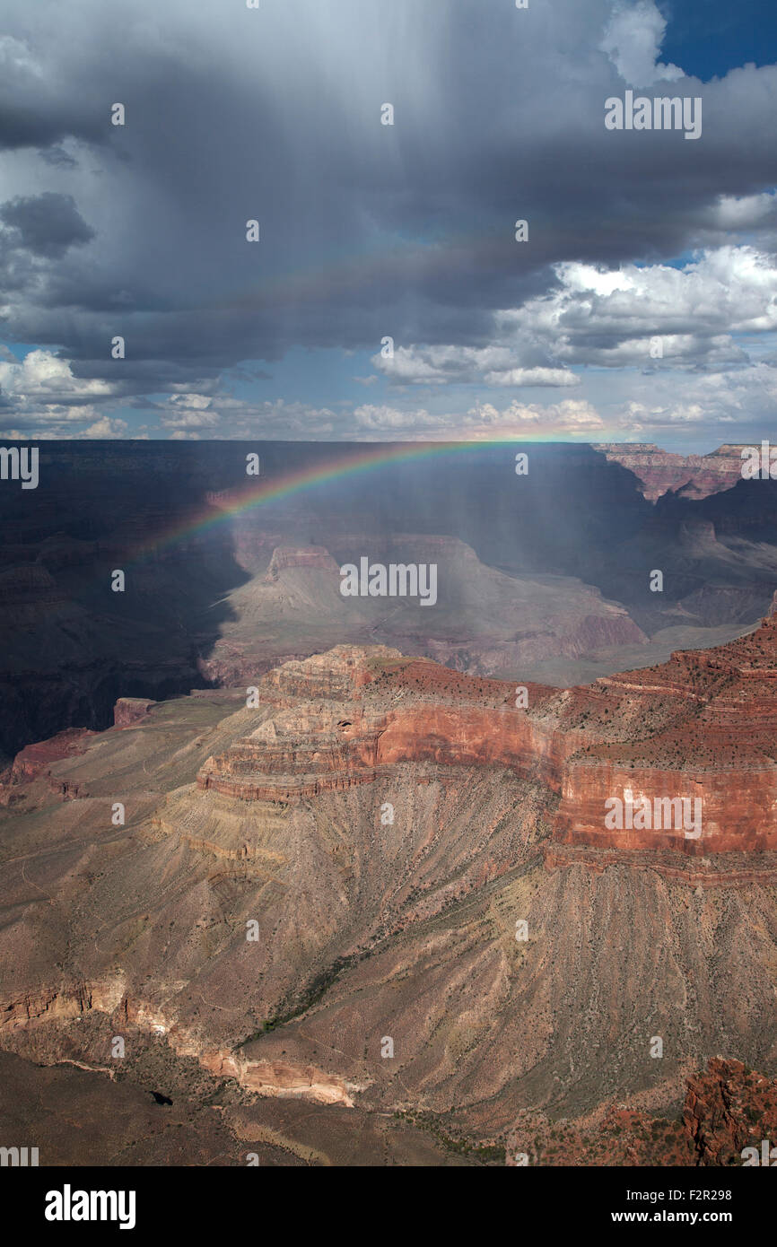 A summer rain squall passes over the Grand Canyon Stock Photo - Alamy