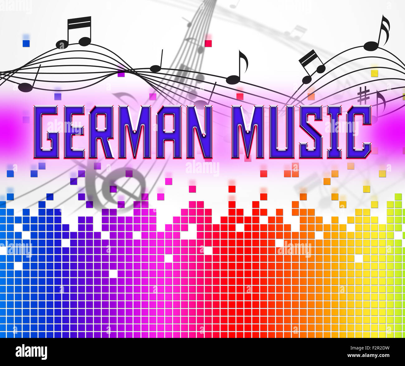 German Music Showing Sound Track And Song Stock Photo Alamy