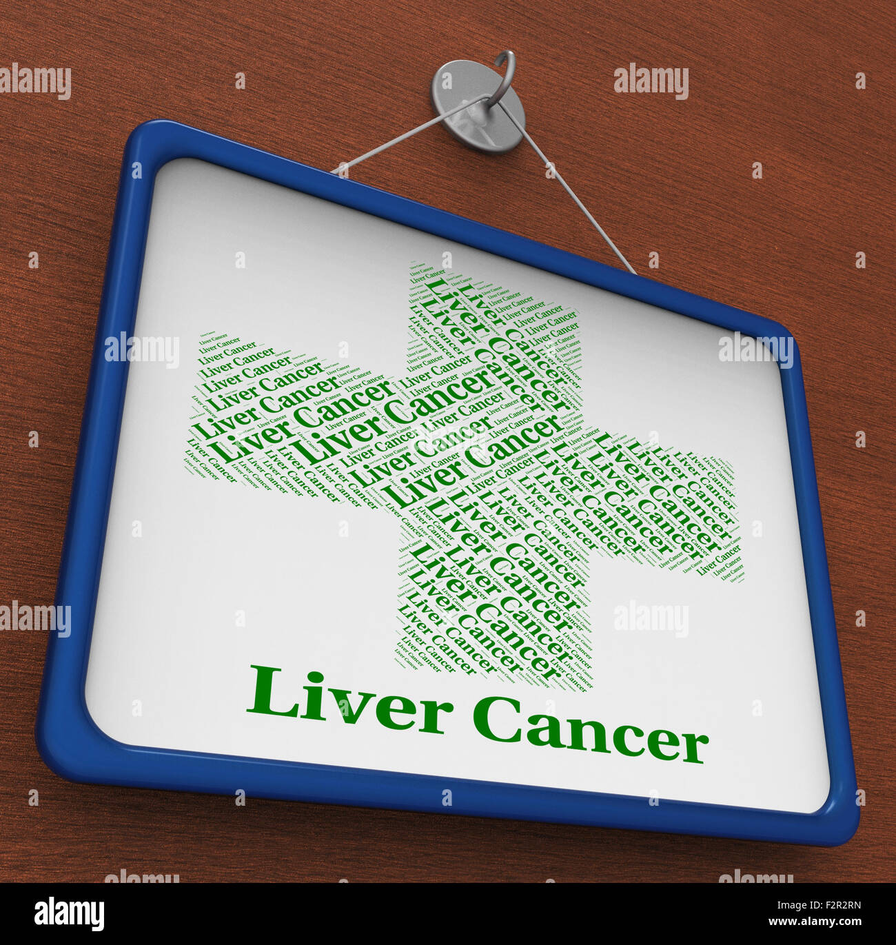 Liver Cancer Meaning Poor Health And Afflictions Stock Photo