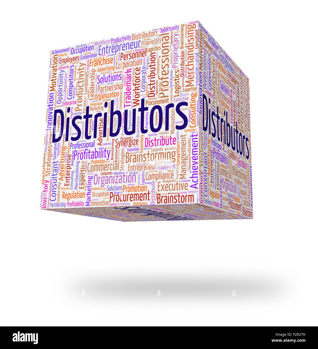 Distributors Word Indicating Supply Chain And Text Stock Photo Alamy