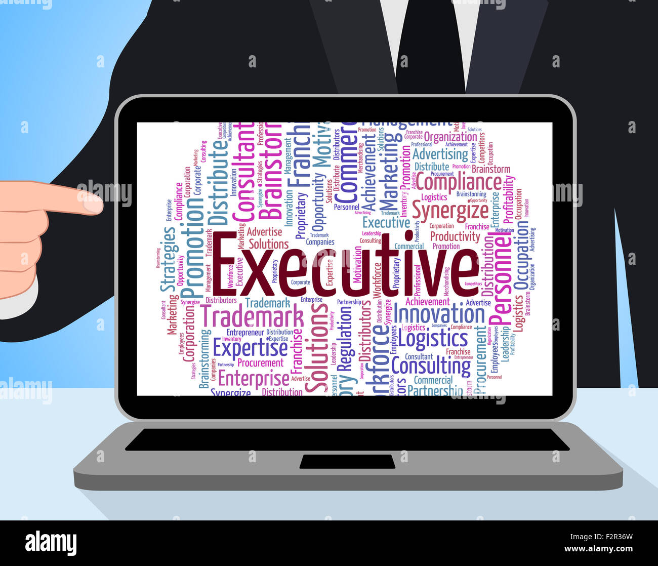 Executive Word Meaning Senior Administrator And Words Stock Photo Alamy