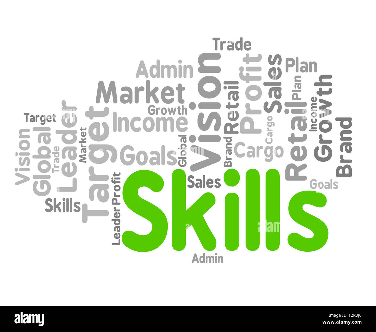 skills-word-indicating-skilled-aptitudes-and-words-stock-photo-alamy