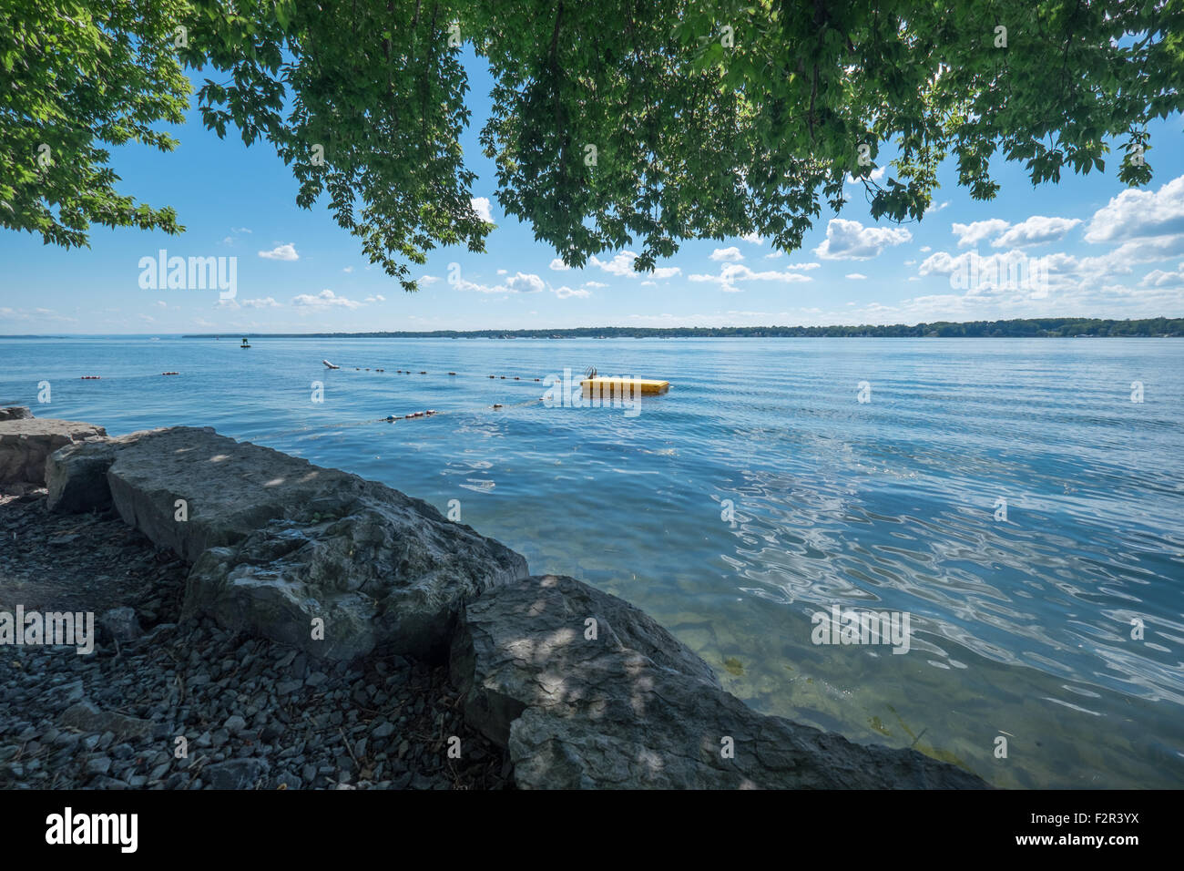 Shore of Cayuga lake in Ithaca Stock Photo - Alamy