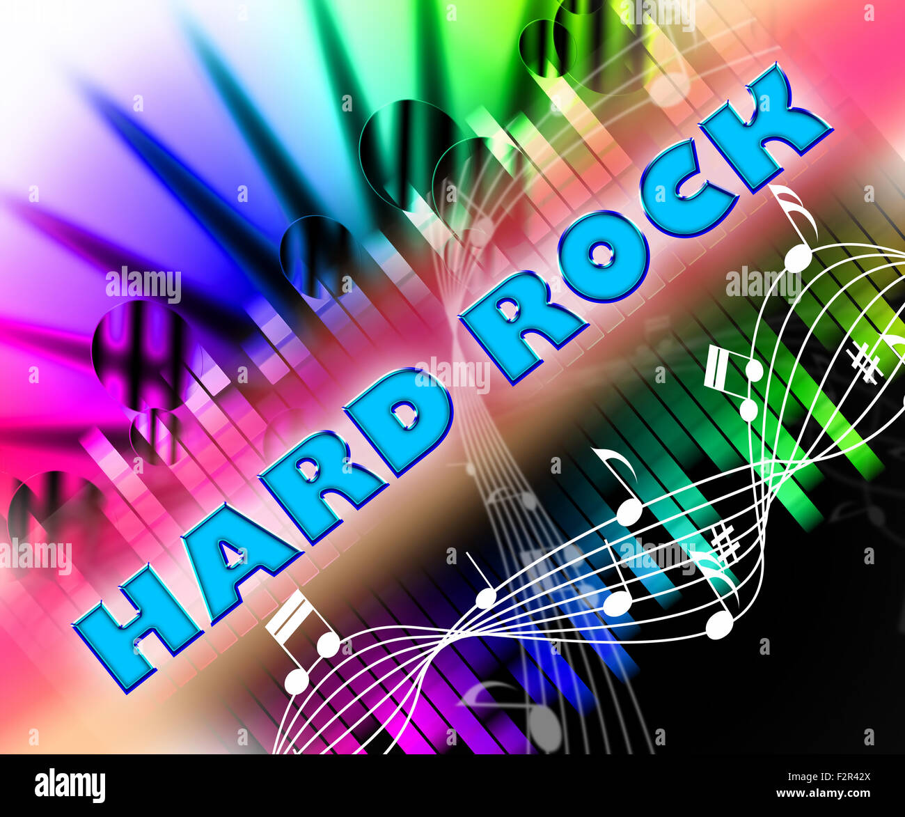 Hard Rock Meaning Sound Track And Garage Stock Photo Alamy