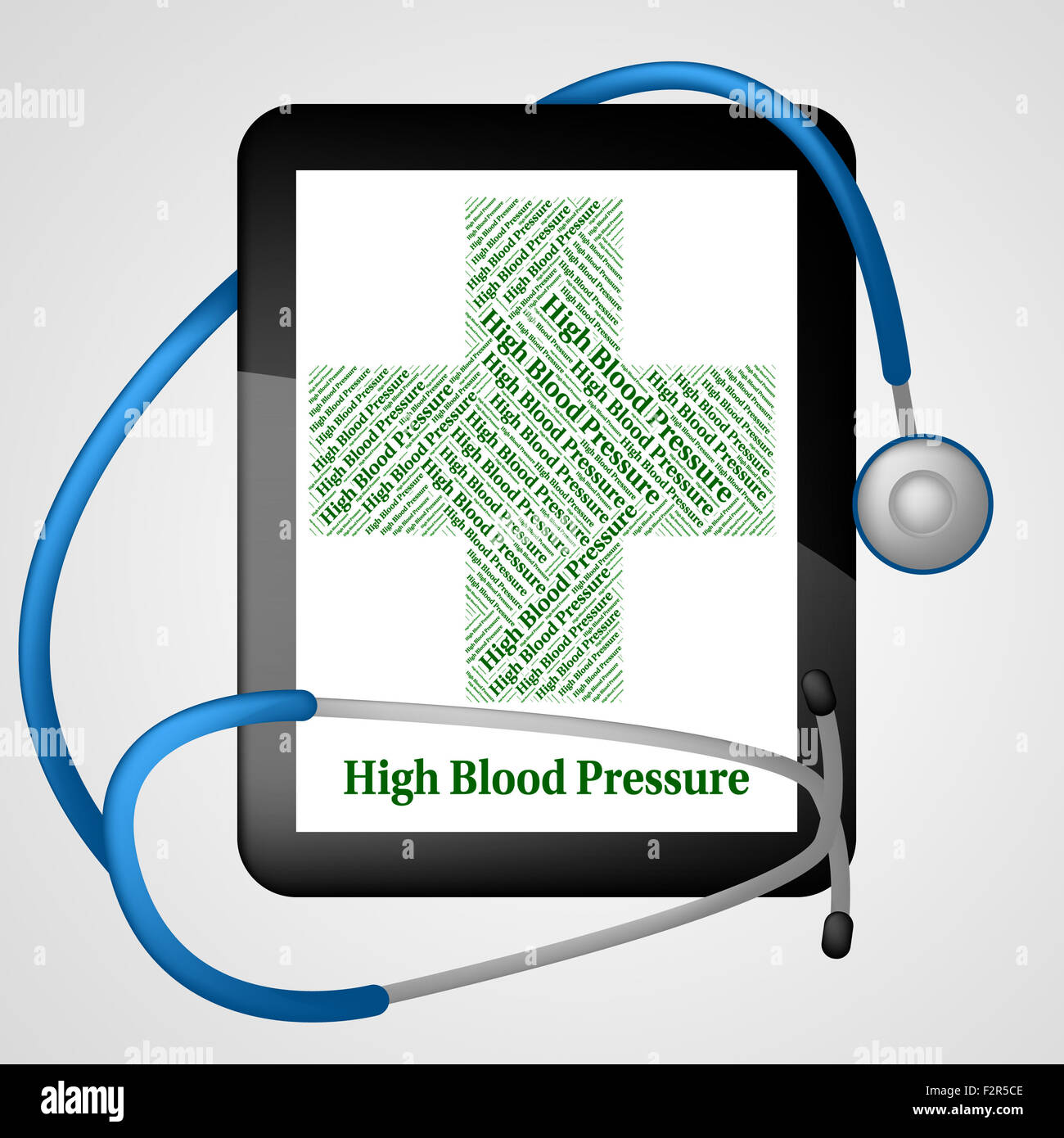 High Blood Pressure Meaning Arterial Hypertension And Htn Stock Photo