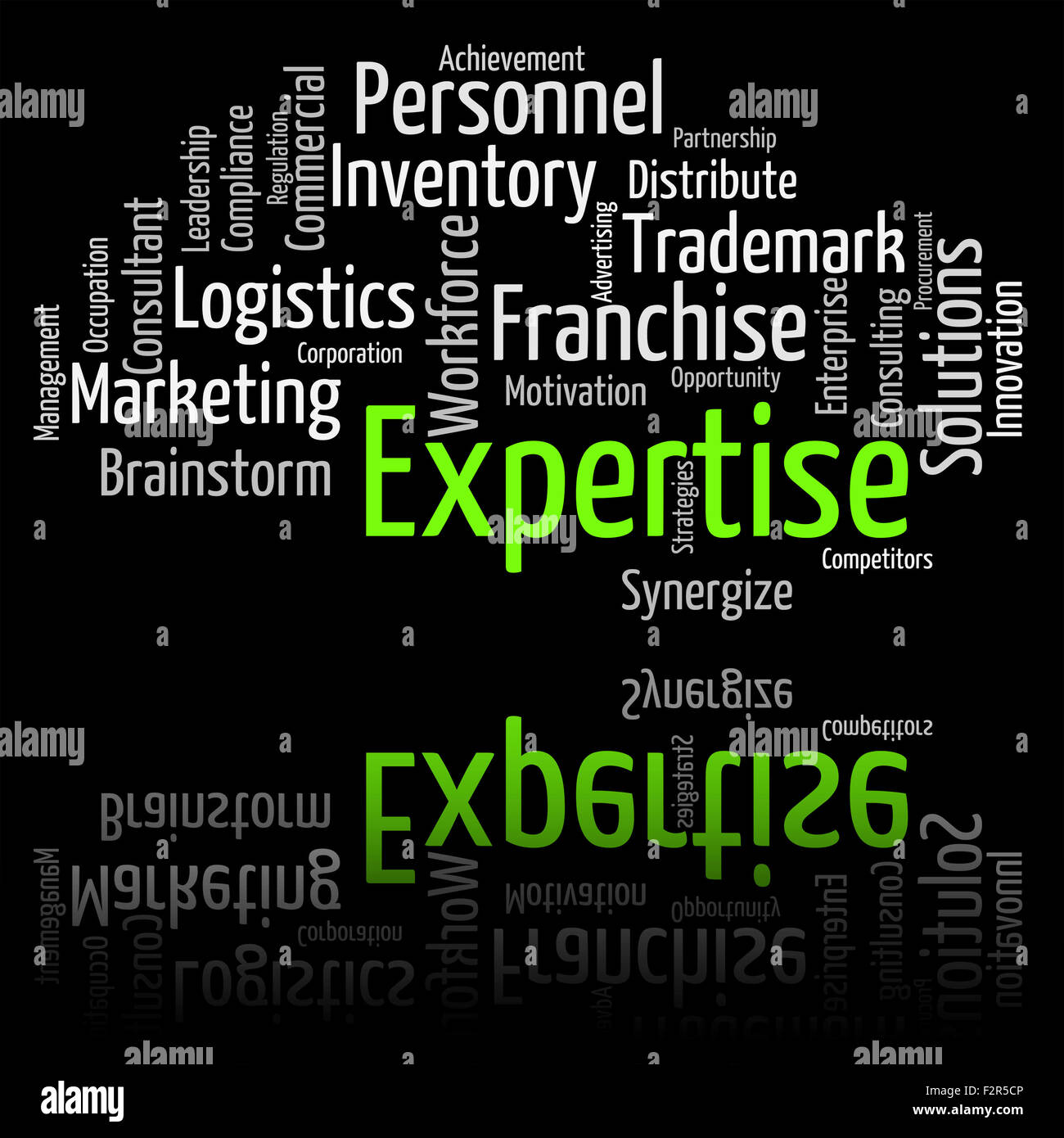 Expertise Word Representing Excellence Capabilities And Experts Stock ...