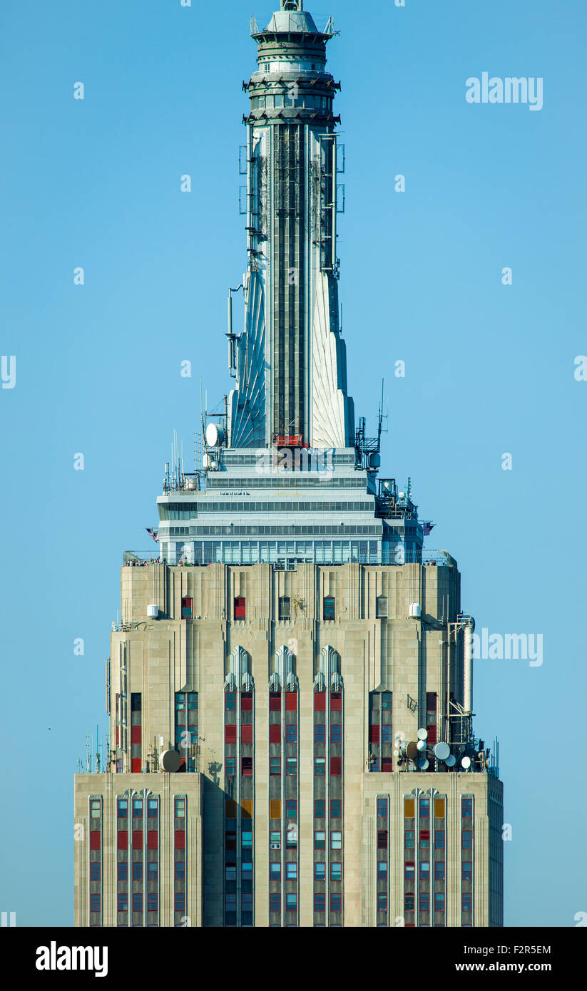 Empire state building of New York city Stock Photo