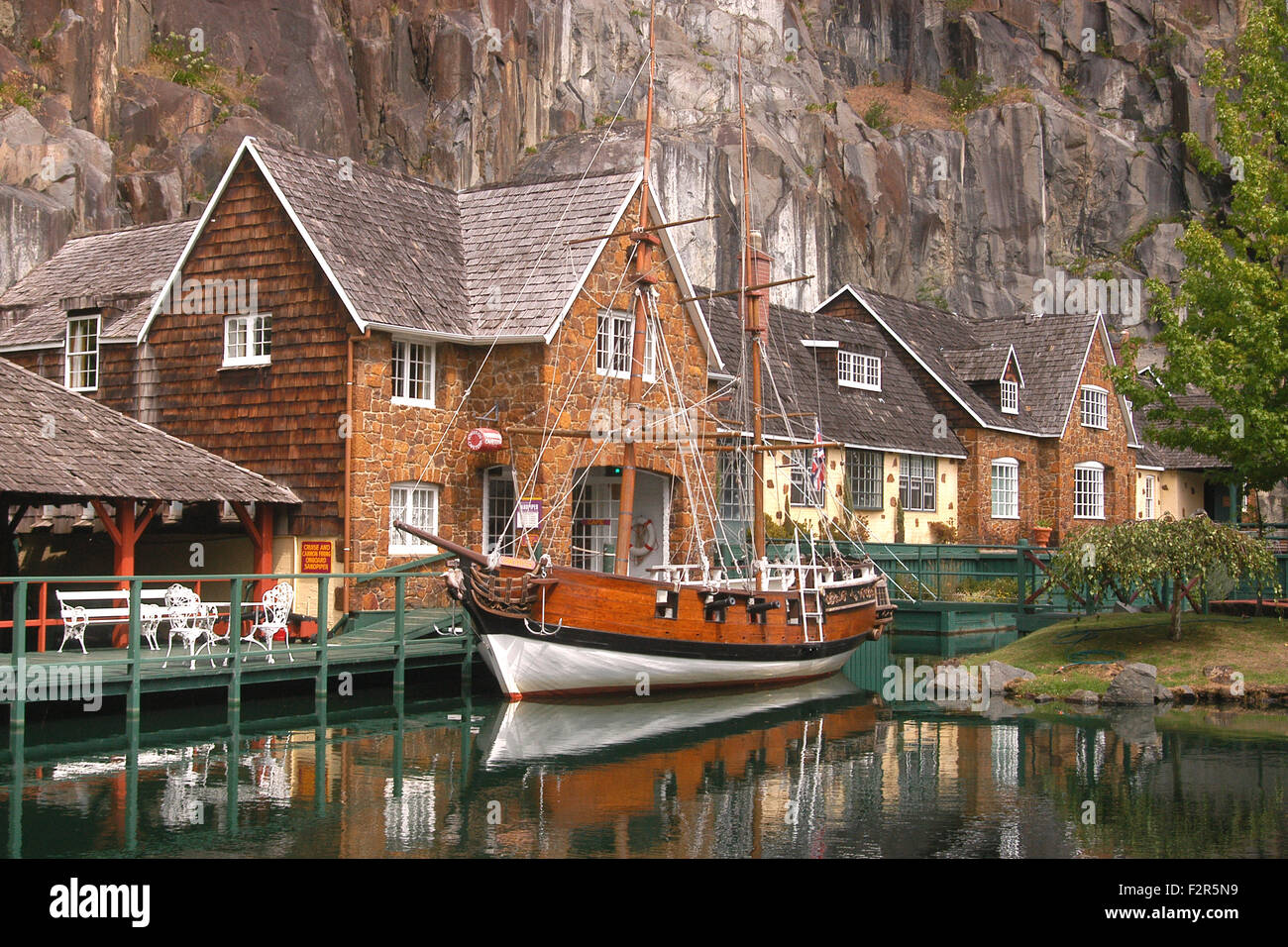 The Penny Royal World and Gunpowder Mill in Launceston, Tasmania, Australia. Stock Photo