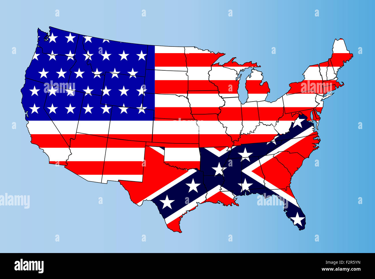 An Outline Map Of The United States Of America Showing The Confederate an-outline-map-of-the-united-states-of-america-showing-the-confederate