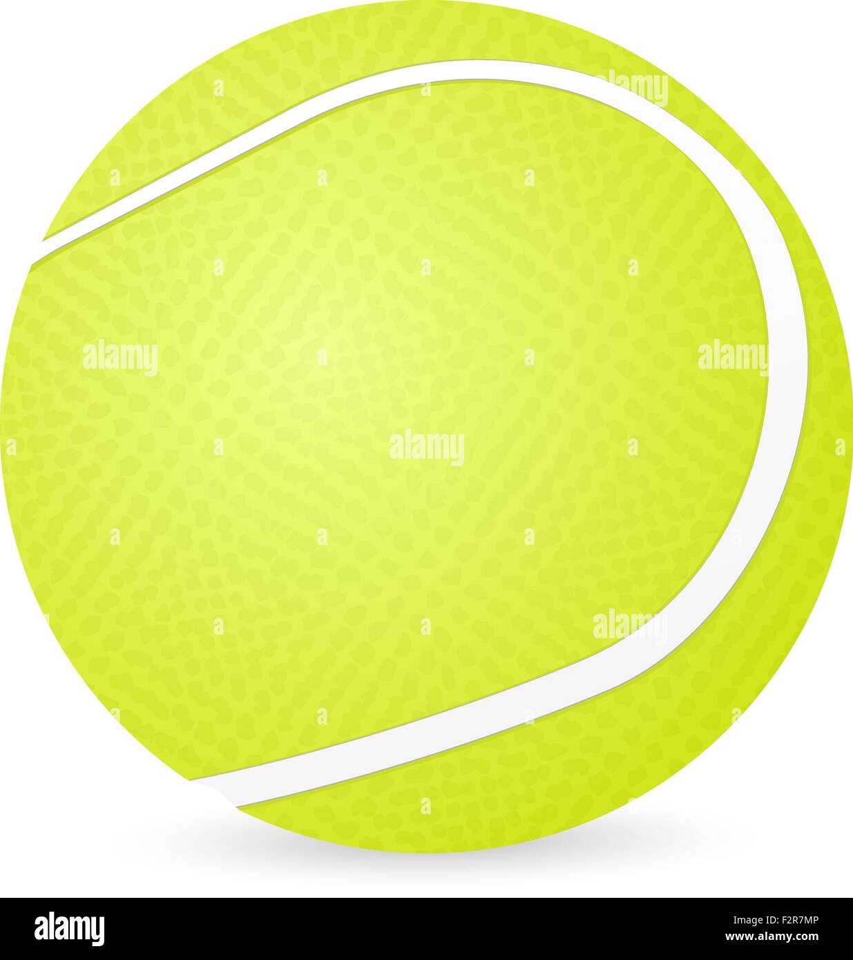 tennis ball isolated on a white background. Vector illustration Stock ...