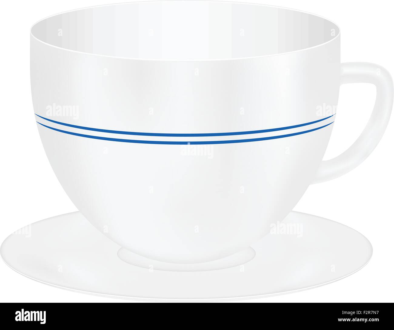 Isolated coffee cup on a white background. Vector illustration Stock ...