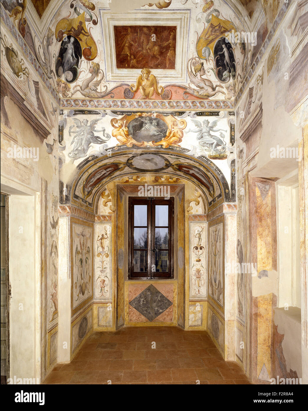 Emilia Romagna Province of Parma Sala Baganza Fortress Saletta articulated Stock Photo