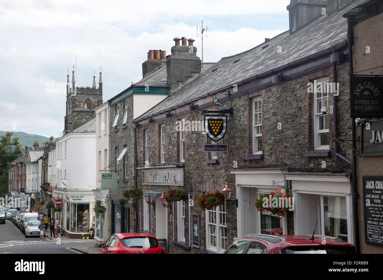 Street in town centre of Tavistock, Devon, England, UK Stock Photo Alamy