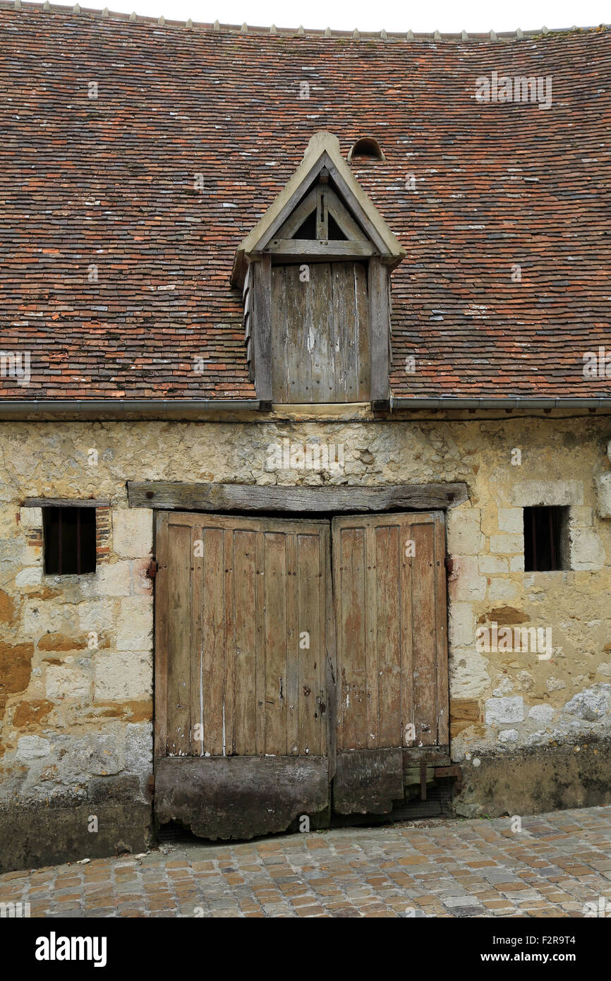 Agricultural building in Ruelle de Chevaux, Mortagne au Perche, Orne, Basse Normandy, France Stock Photo