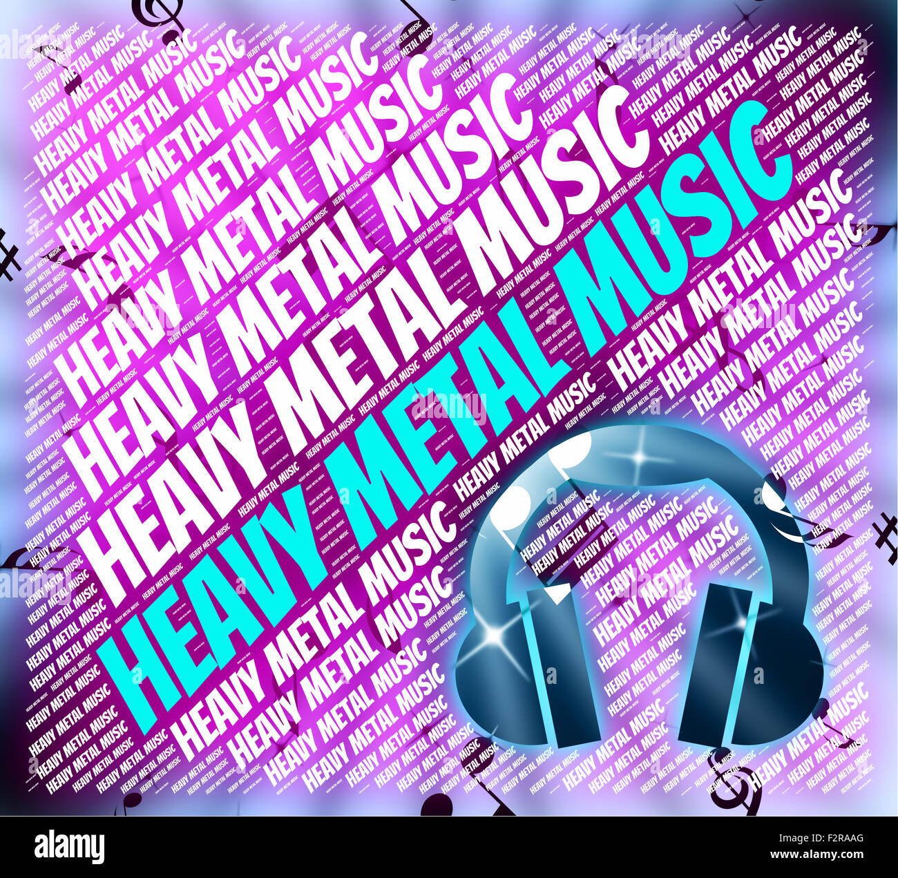 Heavy Metal Music Indicating Sound Track And Harmonies Stock Photo Alamy