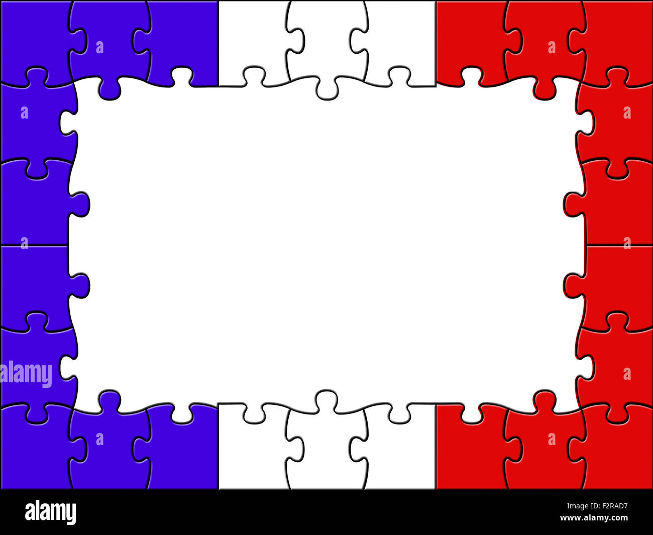 France Jigsaw Meaning Blank Space And Assemble Stock Photo Alamy