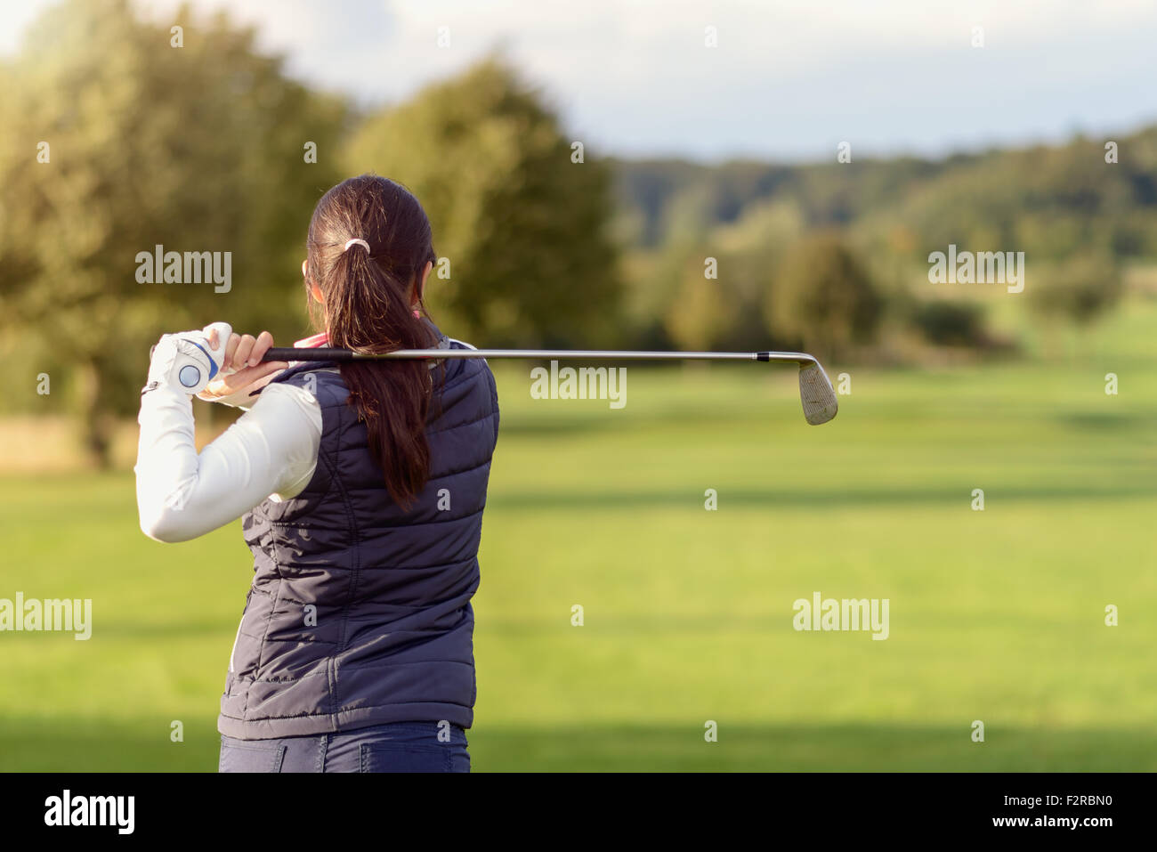 Female golfer rear view hires stock photography and images Alamy