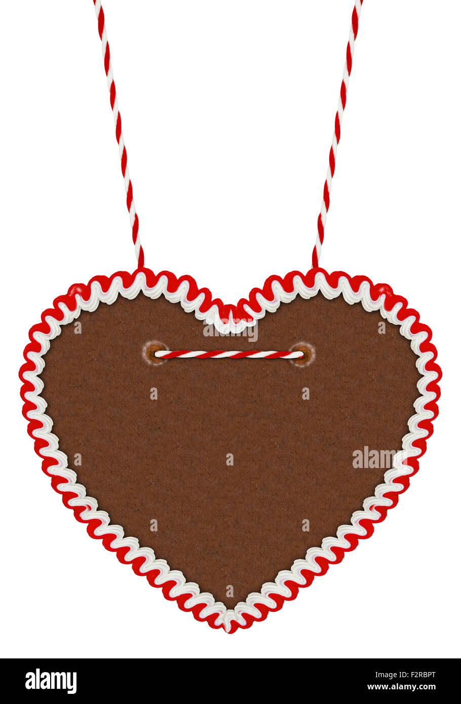 empty gingerbread heart isolated on white background Stock Photo - Alamy