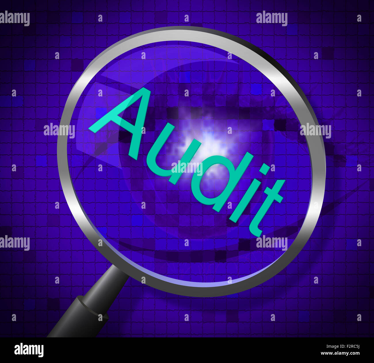 Audit Magnifier Meaning Magnification Searching And Auditing Stock