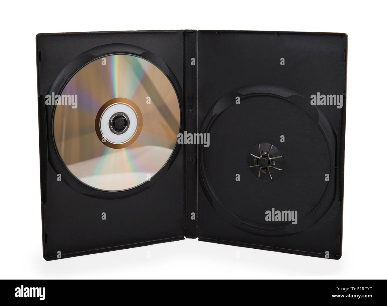 Dvd in black case isolated on white background Stock Photo - Alamy