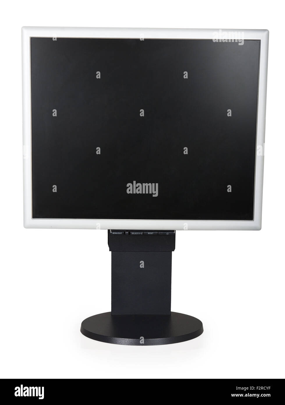 Computer display isolated on white background Stock Photo Alamy