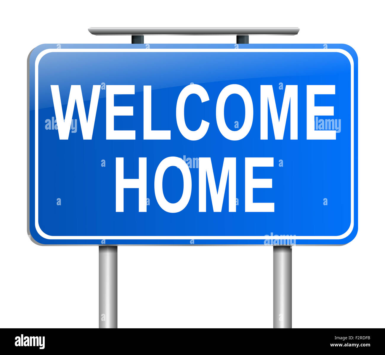 Welcome home concept. Stock Photo