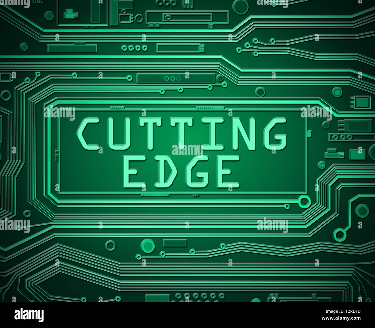 Cutting edge concept. Stock Photo