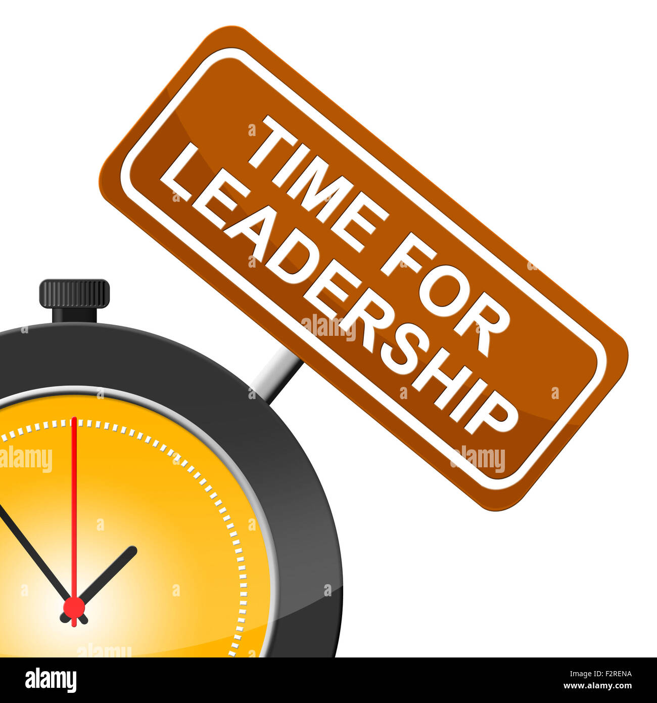 Time For Leadership Showing Guidance Control And Manage Stock Photo Alamy