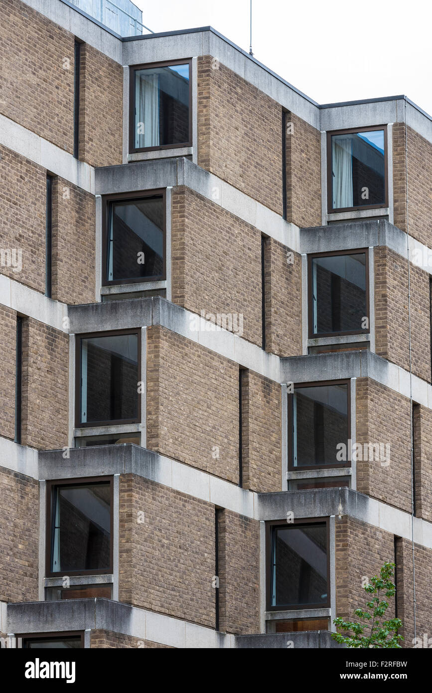 Flats stepped architecture Cambridge Cambridgeshire England Stock Photo